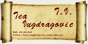 Tea Vugdragović vizit kartica